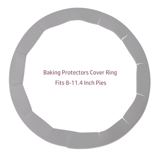2PCS Adjustable Baking Pie Crust Shield Protector Cover for Edges of Pie - 8-inch to 11.5-inch (Grey Grey) - color: Grey Grey