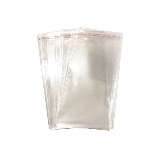 200pcs 4"x9" Clear Resealable Cellophane Bag Self Adhesive Seal - size: 4x9 Inch (Pack of 200)