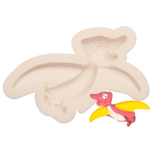 Pterodactyl Dinosaur Silicone Fondant Mold, 2.76x1.57 inch - color: Light White-R1023