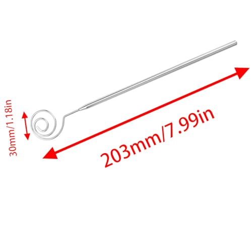 Stainless Steel Spiral Swirl Candy Fork 21cm/8.23in Hot Pot Fork DIY Chocolate Dipping Tool Silver 2PCS