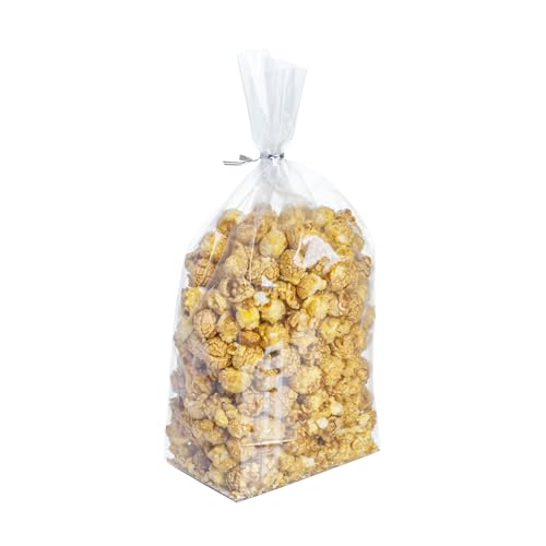 Restaurantware Clear Plastic Gusset Bags, Flat Bottom, 5x3x12 In, 100 Ct - size: 5" x 3" x 12" - Standard