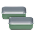 Caraway Non-Stick Ceramic-Coated 1 lb Loaf Pan Duo - color: Sage, size: 2x Loaf Pan (1lb)
