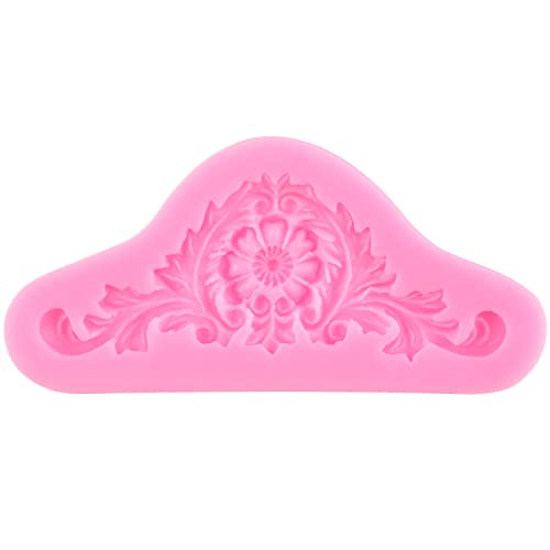 Baroque Style Curlicues Scroll Lace Fondant Silicone Mold - color: Style A