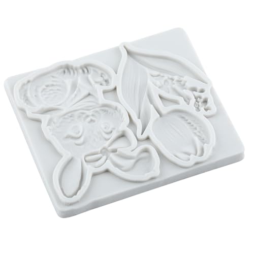 Easter Bunny Rabbit Fondant Molds Tulip Flower Silicone Mold