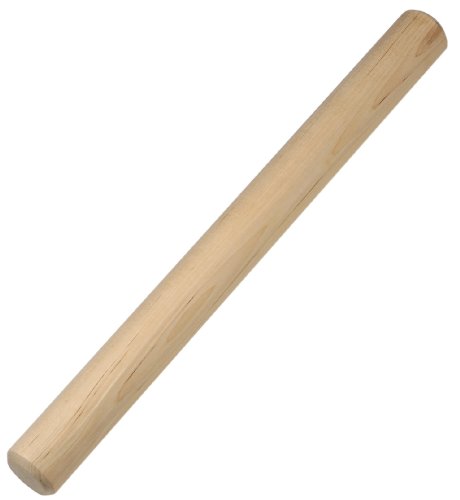 Ateco 19176 Maple Wood Rolling Pin, 19-Inch, Solid Maple Wood, Made in Canada - style: Old Dowel Pin