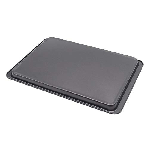 2PCS Cookie Sheet 10x14.5 Inch (Inner 9x13) Baking Sheet Nonstick Heavy Carbon Steel Baking Pans Bakeware - size: 14.5x10 inch Black