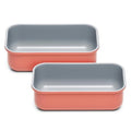 Caraway Non-Stick Ceramic-Coated 1 lb Loaf Pan Duo - color: Perracotta, size: 2x Loaf Pan (1lb)
