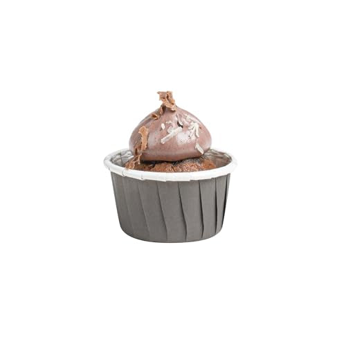 Restaurantware 1 oz Round Gray Paper Small Baking Cup, 200 Pack - color: Gray, size: Small