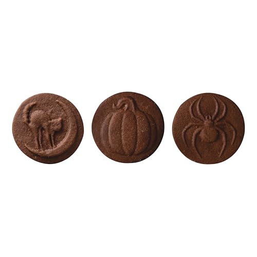 Nordic Ware 1260 Spooky Cast Cookie Stamps, 3-inch rounds, Silver - style: Spooky