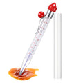 Photect 1 Pcs Candy Thermometer with Pot Clip 8", Red - color: Red