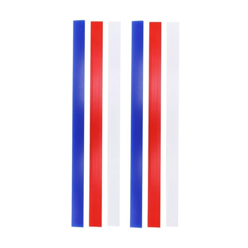 Silicone Rolling Pin Guides,3 Thicknesses 2mm/4mm/6mm Rolling Pin Thickness Rings for Consistent Dough,15 Inch Long Baking Measuring Strips Set of 6 for Pastry Pie Dough