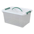 Gloreen 14 Quart Clear Storage Bins with Lid and Handle, Multipurpose - size: 14 Quart, 1 Pack