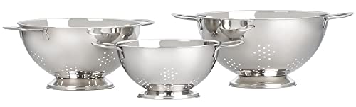 Le Creuset Set of 3 Stackable Colanders - style: Colanders