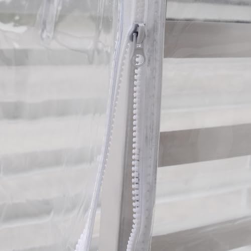 New Star Foodservice Commercial-Grade Clear Plastic Sheet Pan/Bun Pan Rack Cover, 10-Tier, 28" L x 23" W x 33" H (Pack of 12) - size: 28" x 23" x 33", 10-Tier, Single (Pack of 12)