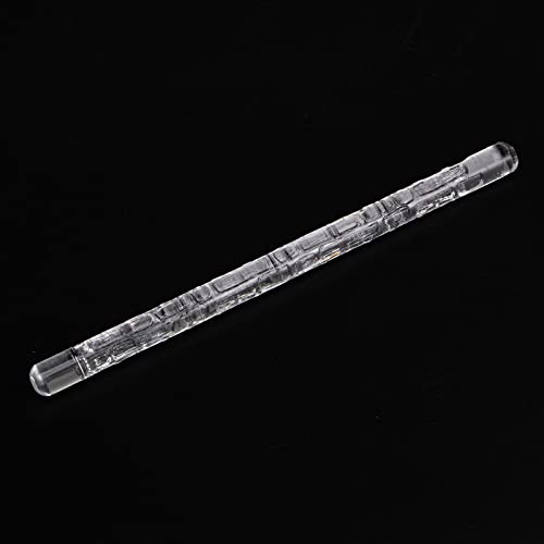 HARFINGTON Acrylic Embossed Rolling Pin 6.3 Inch Wall 3D Pattern Acrylic Non-Stick Roller Fondant Embossing Clay Rolling Pin Textured for Baking Cookie Pastry Clay Dough - style: Wall Pattern