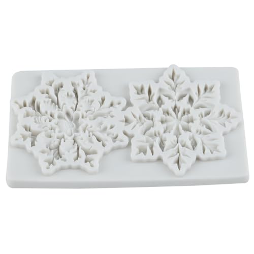 Christmas Snowflake Silicone Mold Snow Fondant Chocolate Mold - color: Style J
