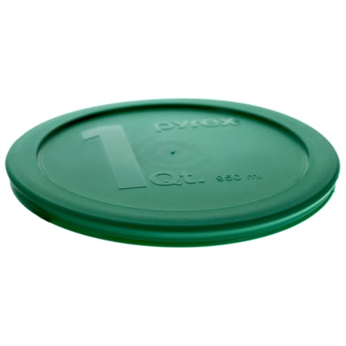 Pyrex 322-PC 323-PC 325-PC 326-PC Replacement Bowl Lids Set- Made in USA - color: Green, Marine Blue, Cadet Blue, Red