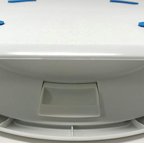 Ateco Reversible 2-Sided Revolving Cake Decorating Stand, Plastic Turntables and Base, 12 by 16-Inch and 12-Inch Diameter, White - size: 16 in