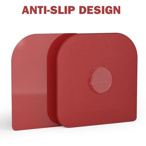 Pan Scraper, 5 Pcs Pot & Dish Scraper Plastic, Sturdy Scraper Kitchen Tool - color: Red, size: 5 Pcs