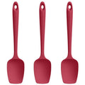 U-Taste Silicone Spoon Spatula Set of 3, 600°F High Heat Resistant, Red - color: Red