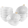 Kolewo4ever 12 Pieces Pumpkin Ramekins Fall Ramekins Ceramic Bowls Pumpkin Bowl 6 oz Oven Safe Ramekin for Thanksgiving Bowl Dip, Sauce, Condiments,Snack (Ivory White) - color: Ivory White
