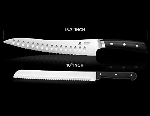 Piklohas Resharpenable Bread Knife for Homemade Bread, 10 Inch - size: 10"