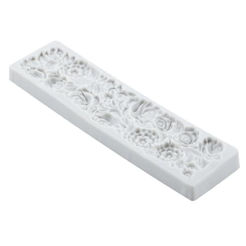 Baroque Flower Silicone Mold Relief Flower Lace Fondant Molds - color: Style ZK