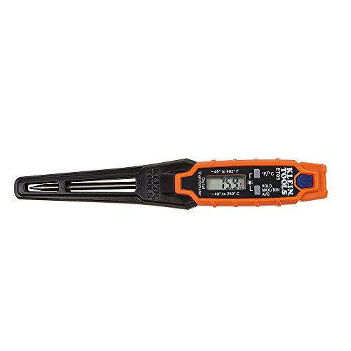 Klein Tools ET05 Digital Pocket Thermometer, Fahrenheit and Celsius - style: Digital
