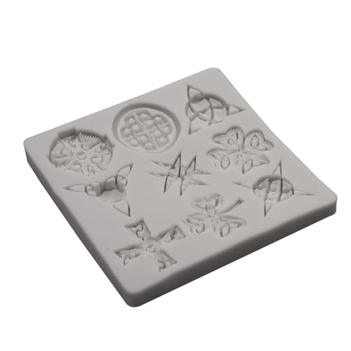 Celtic Knot Silicone Mold Cross Symbols 8.7 x 8.7 cm - color: Grey(XL306)