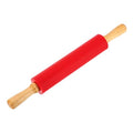 uxcell 9.6 Inch Silicone Rolling Pin Small Dough Roller Red - color: Red, size: 9.6 Inch