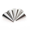 5PCS Round Mouth Fine Hole Laminating Nozzle Set - Stainless Steel Frosting Piping Nozzle - Cake Baking DIY Decorating Tools