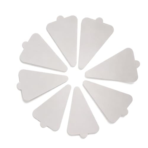 100Pcs Triangle Mini Cake Boards, 4 Inch Small Mouse Cardboard - size: Triangular - White