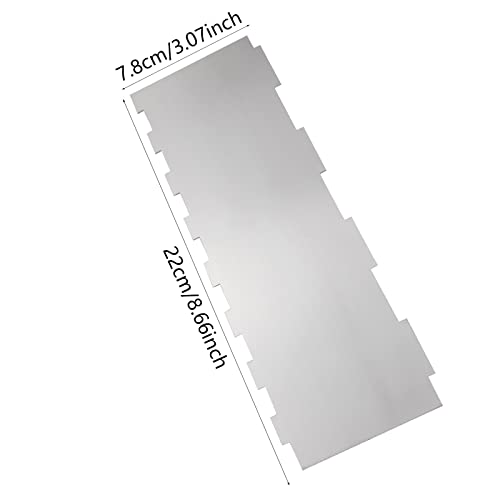 8.6 Inch Stainless Steel Cake Scraper Metal Scraper for Cake Smoother Leveler Scraper Cake Decorating Comb Cake Cutter for Mousse Butter Cream (Style 5) - size: Style 5