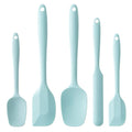 Silicone Spatula Set,5 Piece Food Grade Rubber Spatulas,Macaron Blue - color: Macaron blue