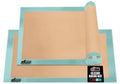 GORILLA GRIP Nonstick Silicone Baking Mats, 2PK, 2/3 Sheet, Mint - color: Mint, size: 20.5" x 14.62" (2/3 Sheet)