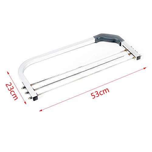 Cake Leveler,3 Blades Adjustable Cake Slicer Stainless Steel