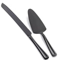 GoGeiLi Black Stainless Steel Wedding Cake Cutting Set - color: Black