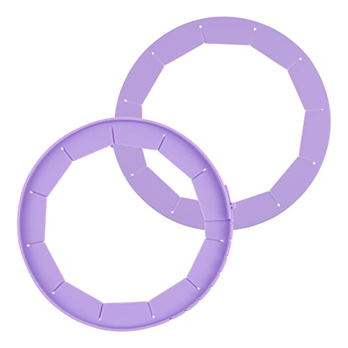Heavy Duty Silicone Pie Crust Shield Edge Protector Fit 8-10.5 Inch Pie Pan - color: Purple