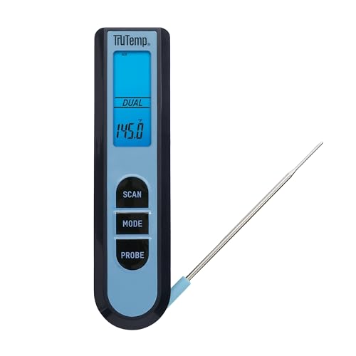 Taylor Tru Temp Digital Infrared and Folding Thermocouple Thermometer, Blue - color: blue