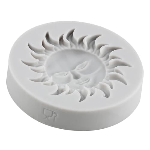 Sun Fondant Mold Sun Face Candy Chocolate Silicone Molds - color: Style I