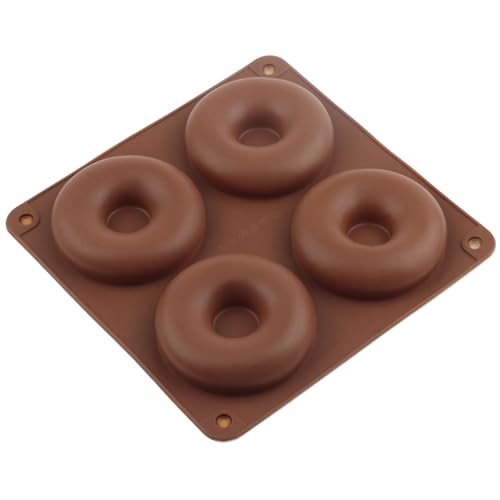 4 Cavity Donut Shaped Silicone Chocolate Molds