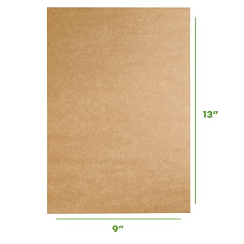 GUSTO 19 x 13Inch Baking Parchment Paper Sheets [200 Count] Unbleached - size: 9 x 13 in (Sheet)