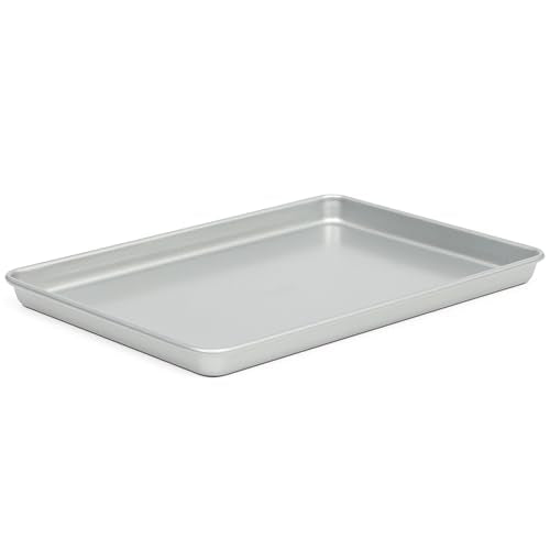 Martha Stewart Gallen 13 x 9 Inch Nonstick Carbon Steel Cookie Sheet - Silver Durable Baking Pan for Cookies, Brownies & Roasting - color: Silver, size: 13" Cookie Sheet