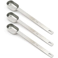 3PCS 1TSP(5ML) Measuring Spoon, Stainless Steel Long Handle Teaspoons - size: 1tsp|1/3tbsp|5ml|1/6oz