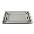 Calphalon Legacy Cookie Sheet Set, 3-Piece Nonstick Baking Sheets 18 15 13 Inch Cookie Baking Sheet, Metal Baking Sheet, Taupe, PFOA-Free for Even Baking, Oven Safe Cookie Pans for Baking - color: Legacy Taupe