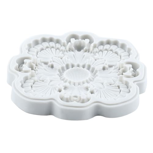 Lingzhi Baroque Style Curlicues Scroll Lace Fondant Silicone Mold Set of 4 - color: Style B