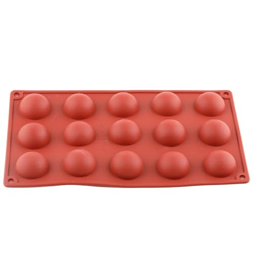 15 Cavity Semi Sphere Silicone Chocolate Molds Set Of 2 - color: Style A