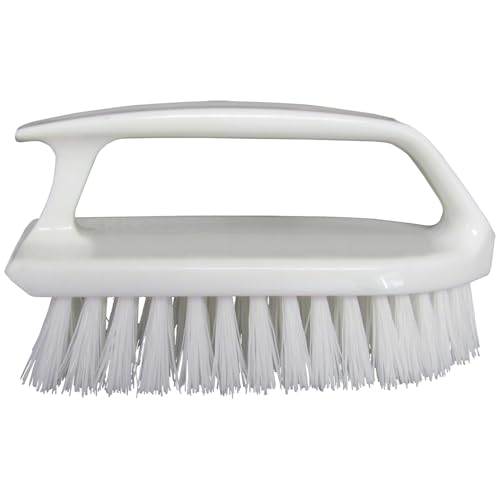 STAR BRITE Hand Scrub Brush, Stiff Bristles & Curved Handle