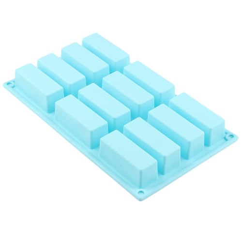 12 Cavity Rectangle Bar Silicone Candy Molds - color: Style B