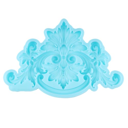 Baroque Fondant Mold Curlicues Scroll Lace Silicone Molds - color: Style J